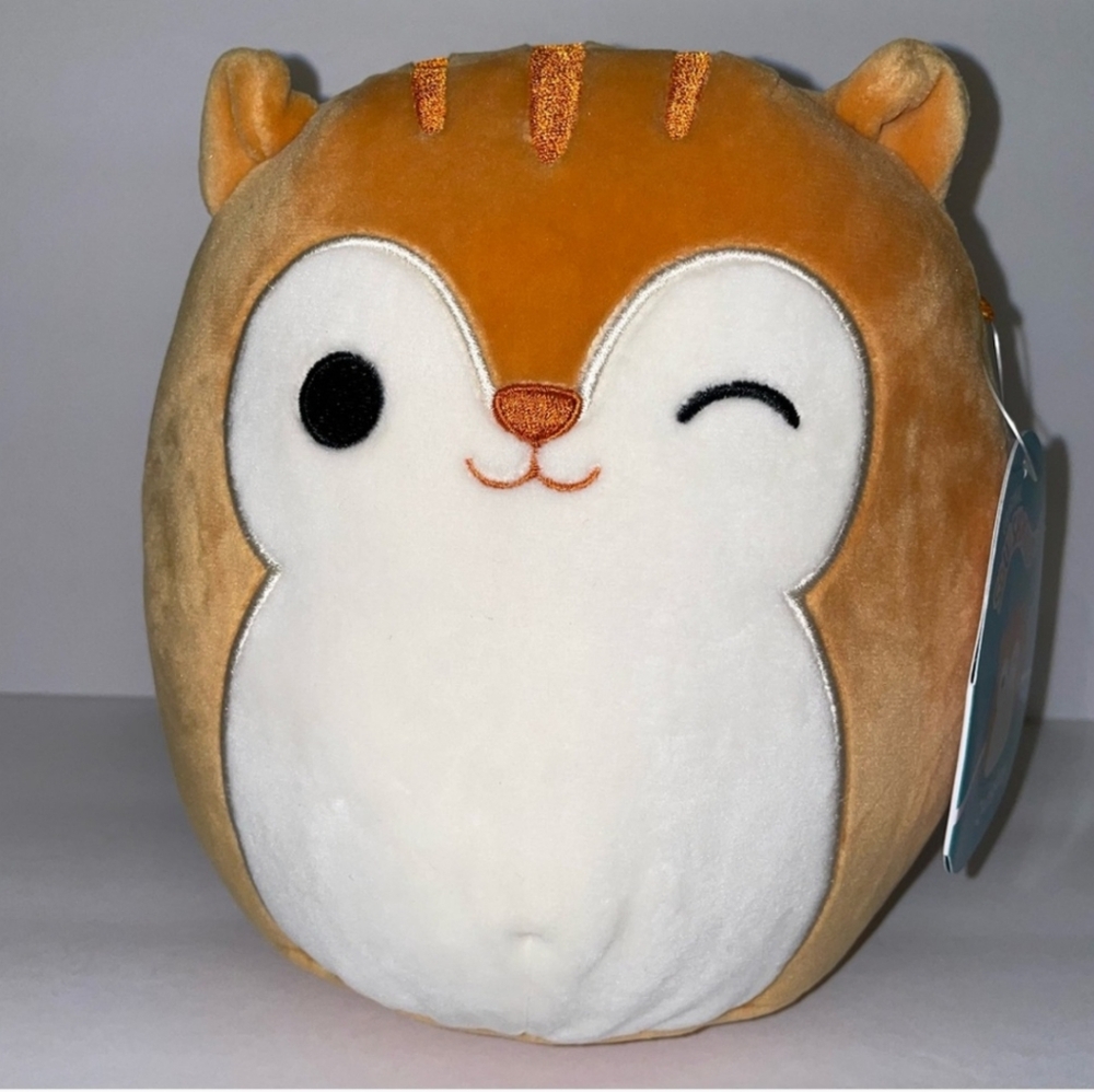 Squishmallow NEW Quigley Cute Brown and White Plush Toy